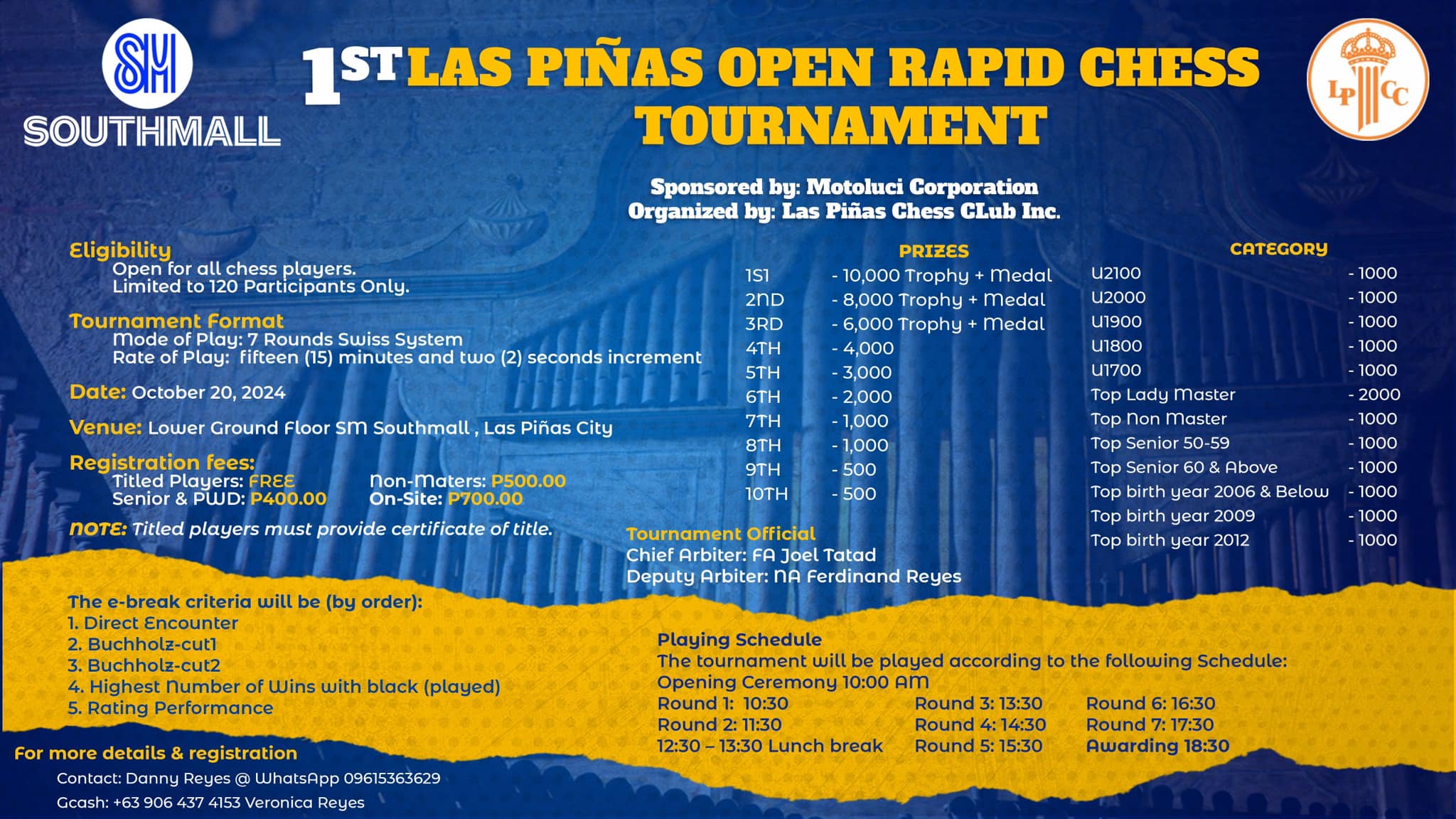 1st LPCC Open Rapid Tournament